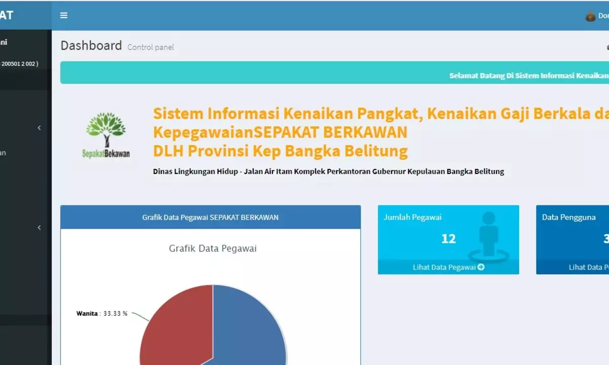 Aplikasi Sistem Informasi Kepegawaian (Simpeg) dg NOTIF WHATSAPP